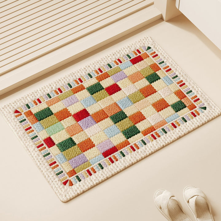 Colorful Geometric Kitchen Mat