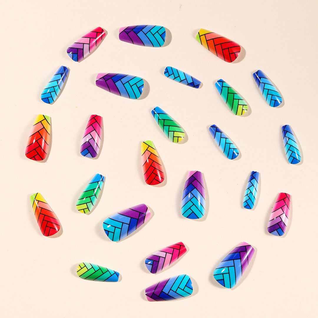 Colorful Braided Nail Art Set Kalsten