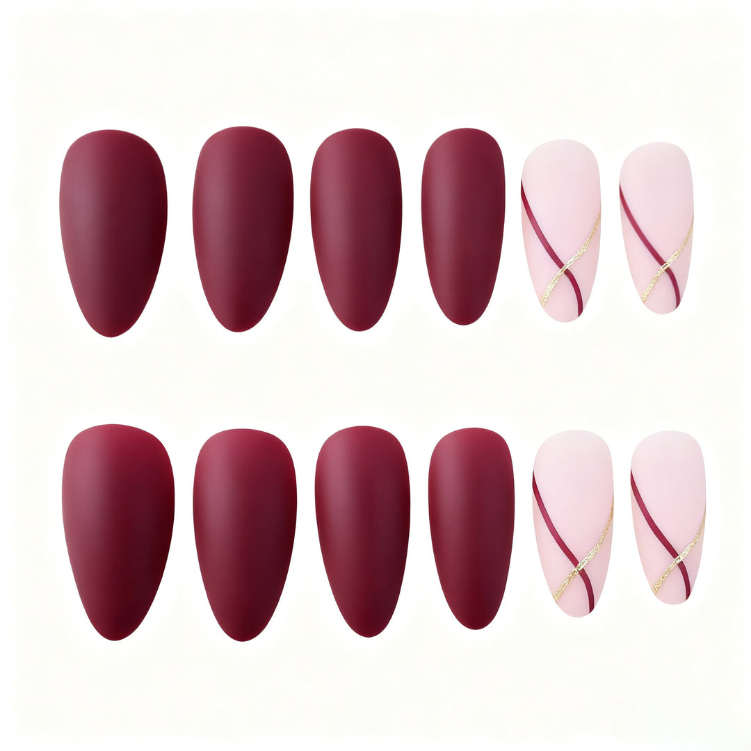 Elegant Matte Nail Art Enhancements Kalsten