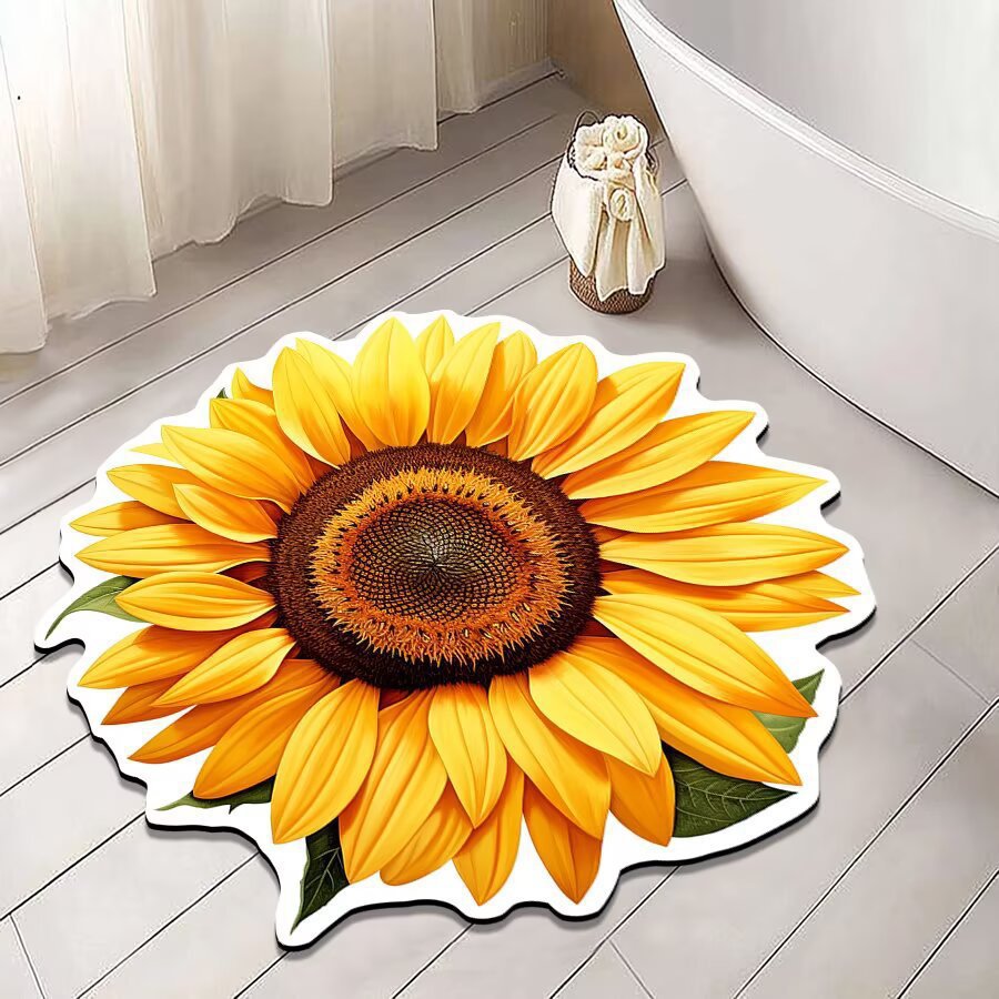 Floral Shaped Bath Mat