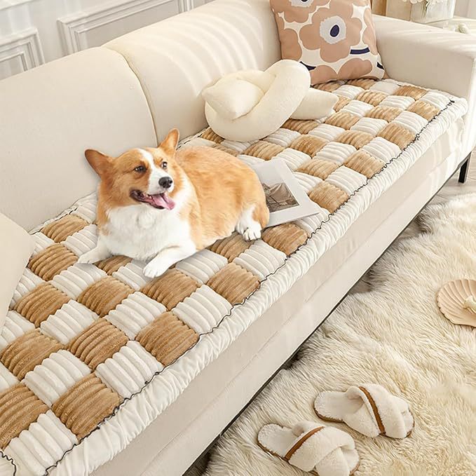 Luxury Quilted Dog Sofa Protector   Dog Bed