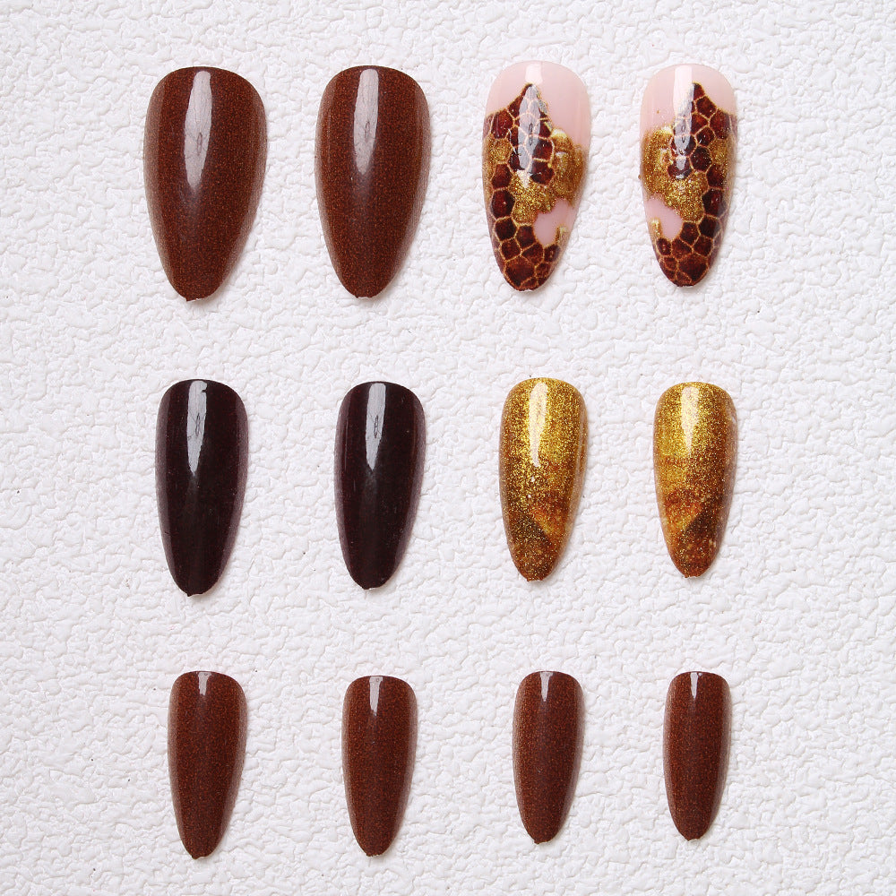 Artistic Textured Press-On Nails Kalsten