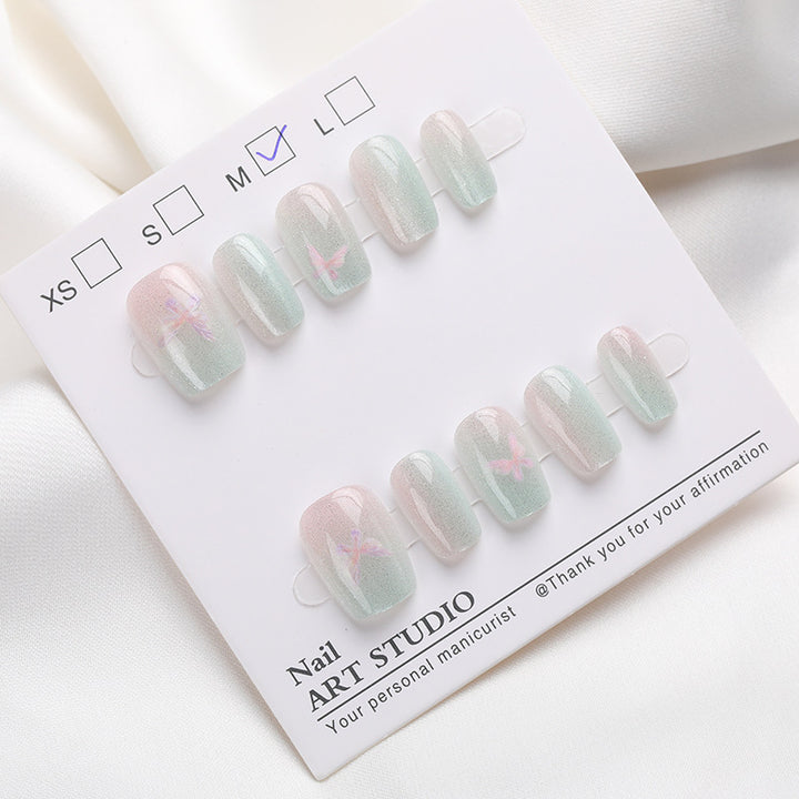 Shimmering Dragonfly Design Press-On Nails Kalsten