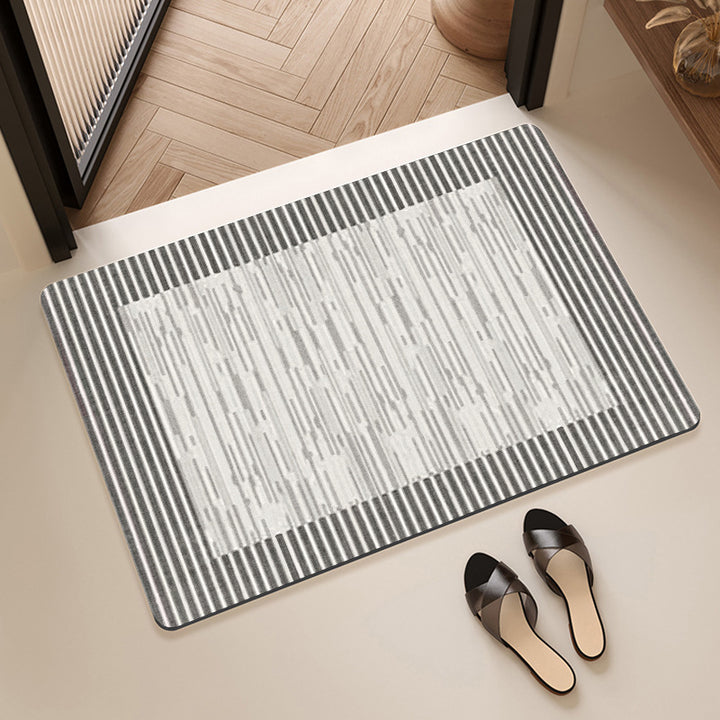 Textured Abstract Design Bath Mat Kalsten