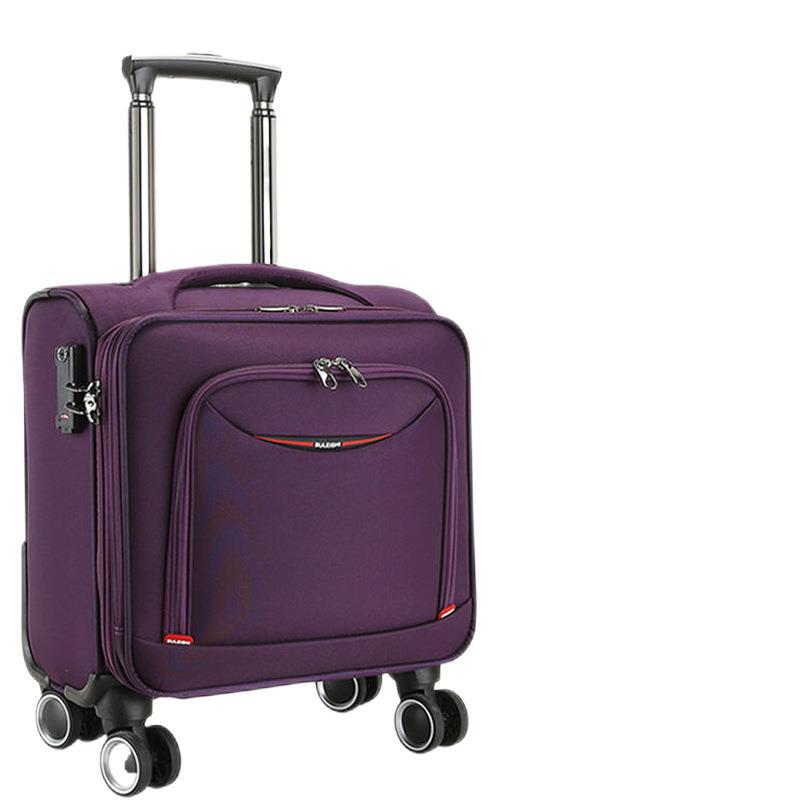 Hard-shell trolley suitcase with stable 360-degree wheels and integrated combination lock Kalsten