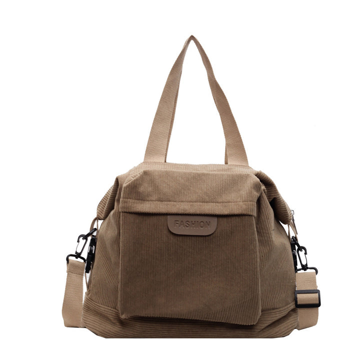 Corduroy Casual Shoulder Tote Bag Kalsten