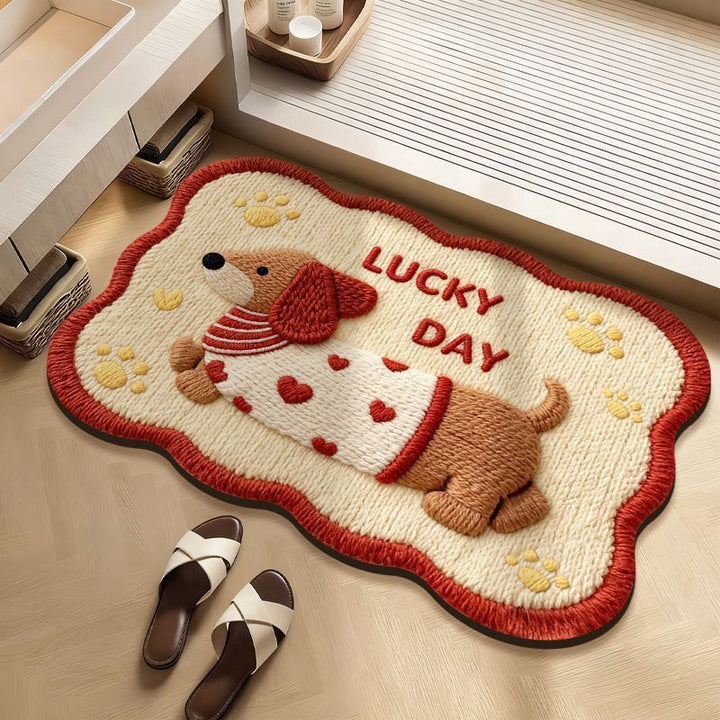 Decorative Dog-Themed Area Rug