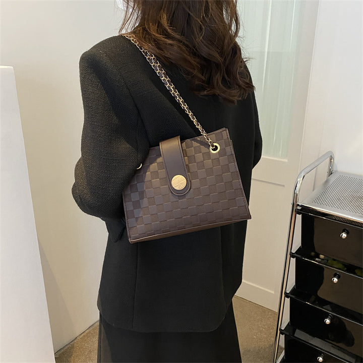 Textured Faux Leather Handbag