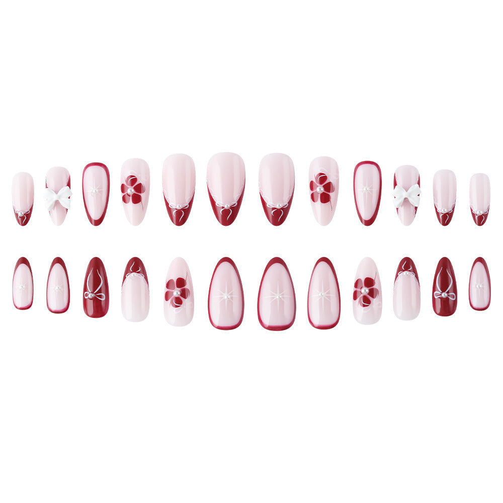 Artistic 3D Floral Press-On Nails Kalsten