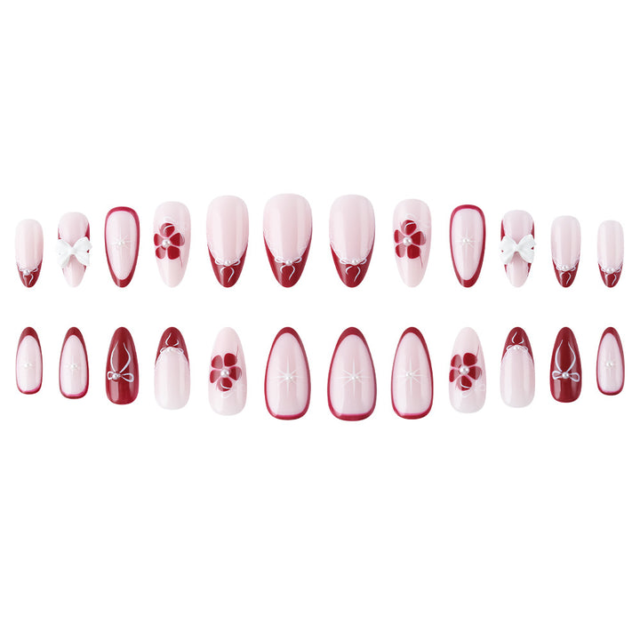 Artistic 3D Floral Press-On Nails Kalsten