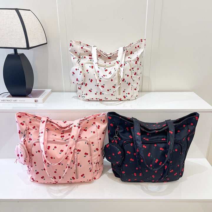 Functional Floral Print Tote Bag Kalsten