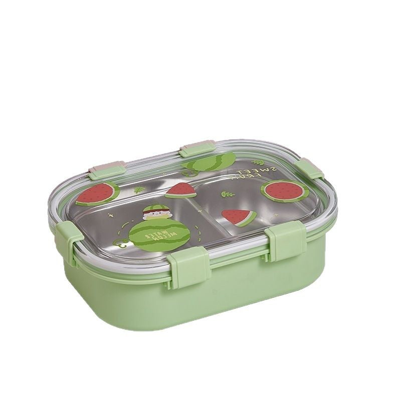 Fun-Themed Dual-Compartment Lunch Container