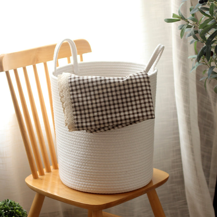 Stylish storage basket with handles Kalsten
