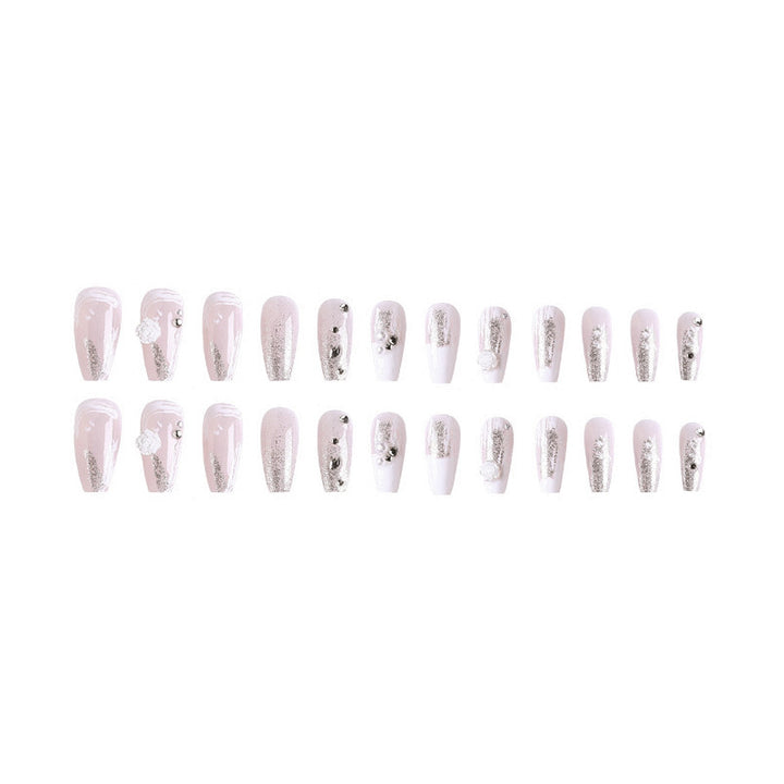 Decorative Floral Press-On Nails