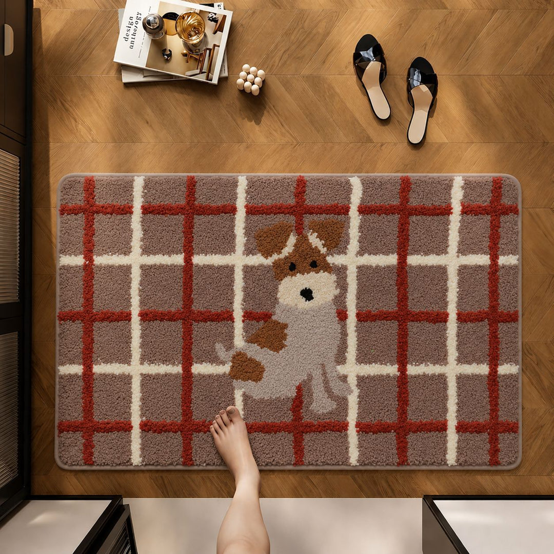 Decorative Dog-Themed Area Rug Kalsten