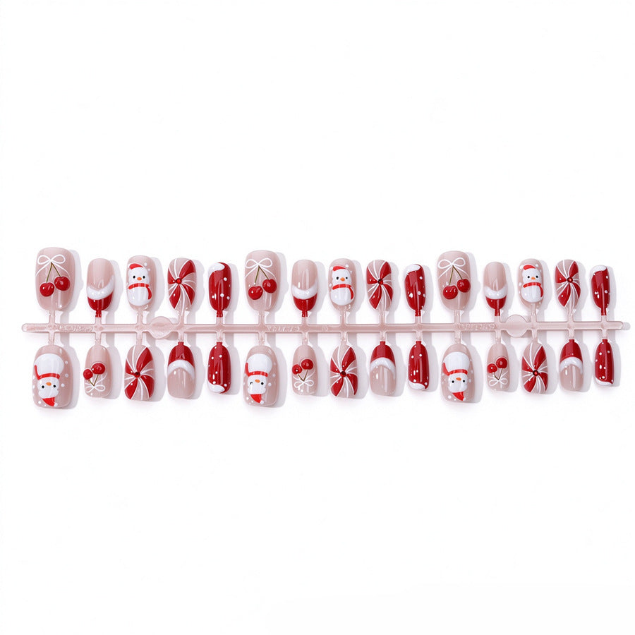 Christmas Themed Press-On Nails Kalsten