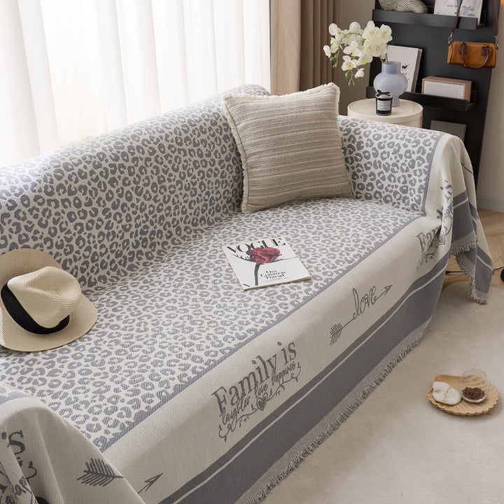 Artistic Leopard Print Sofa Throw Cover