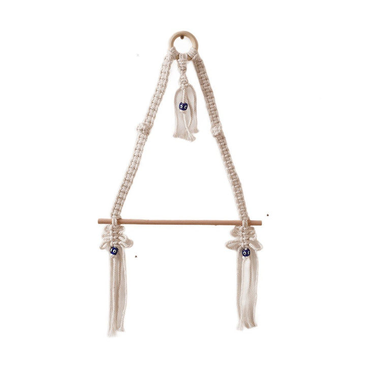 Macrame Hanging Plant Holder with Wooden Rod Kalsten