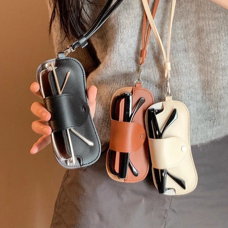 Leather Eyewear Case with Adjustable Strap Kalsten