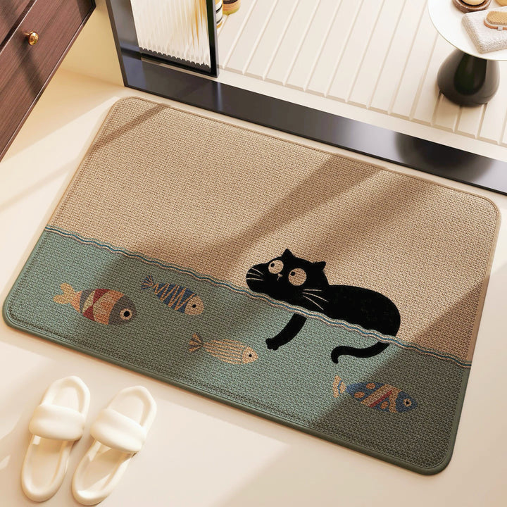 Stylish Non-Slip Bathroom Rug Kalsten