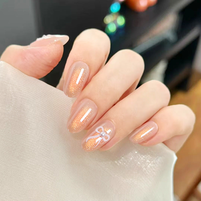 Glamorous artificial nail tips with glitter accents Kalsten