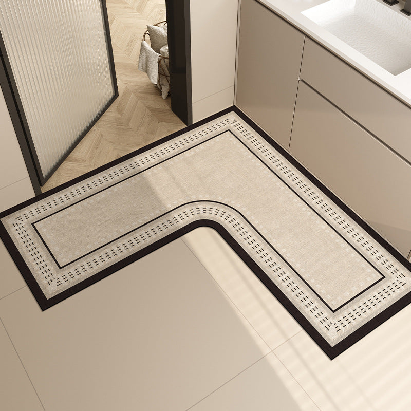 L-Shaped Bathroom Rug