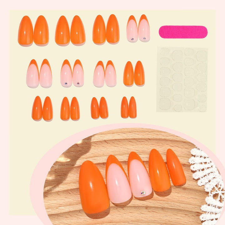 Stiletto Shape Press-On Nail Set with Decorative Elements Kalsten