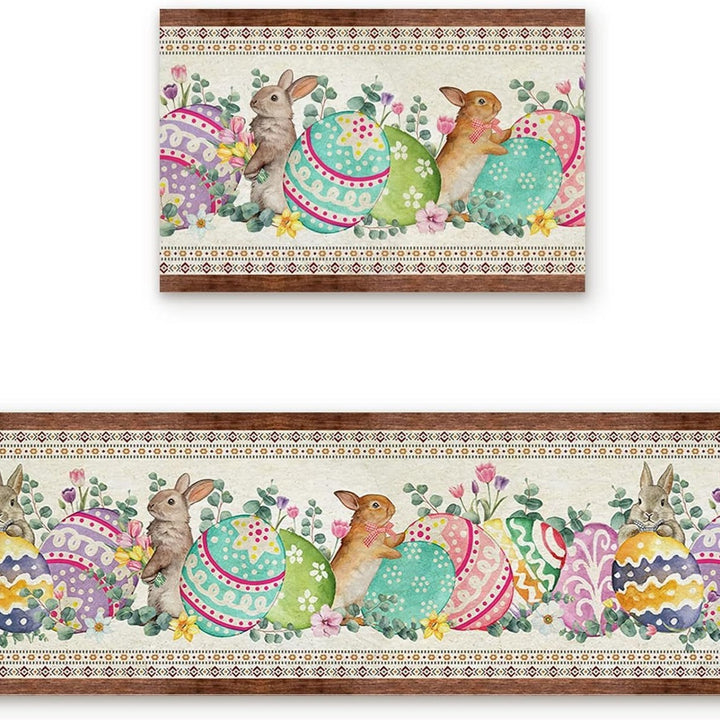 Decorative Bunny Print Runner Mat Kalsten