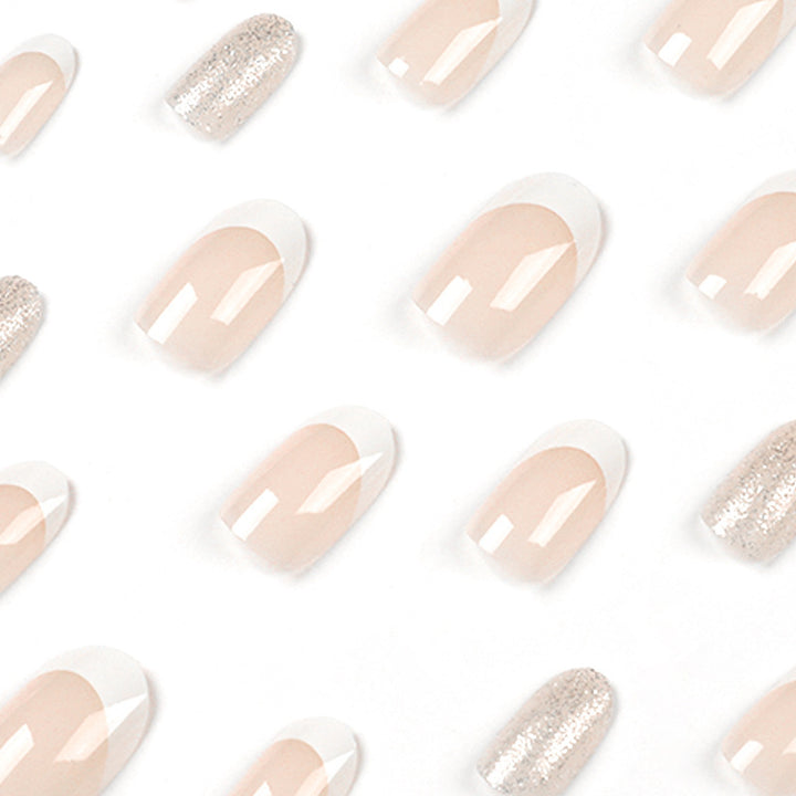 Artistic Nail Extensions with Elegant French Tip Kalsten