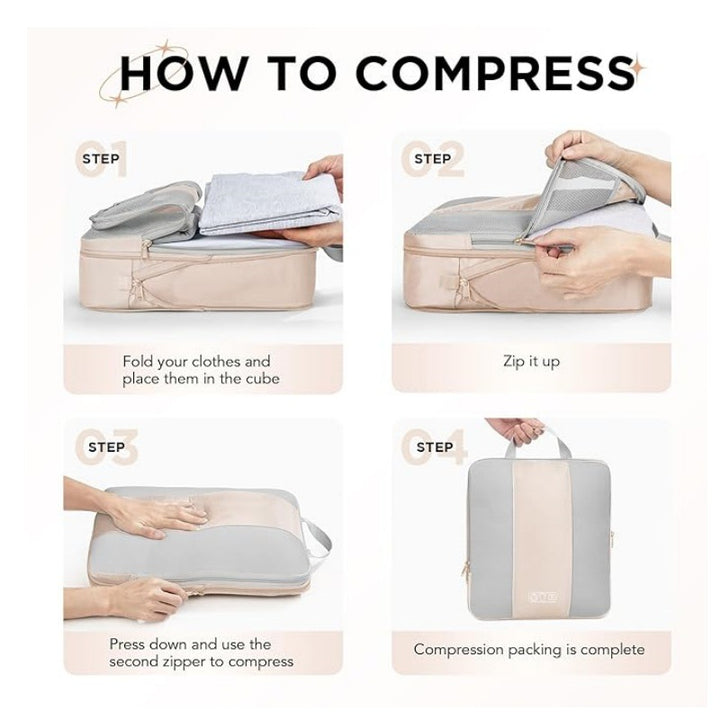 Travel cosmetics set with compartments and practical organizer Kalsten