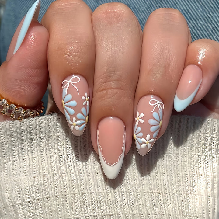 Floral Decorative Press-On Nails Kalsten