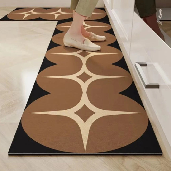 Floral Design Anti-Fatigue Kitchen Mat Kalsten