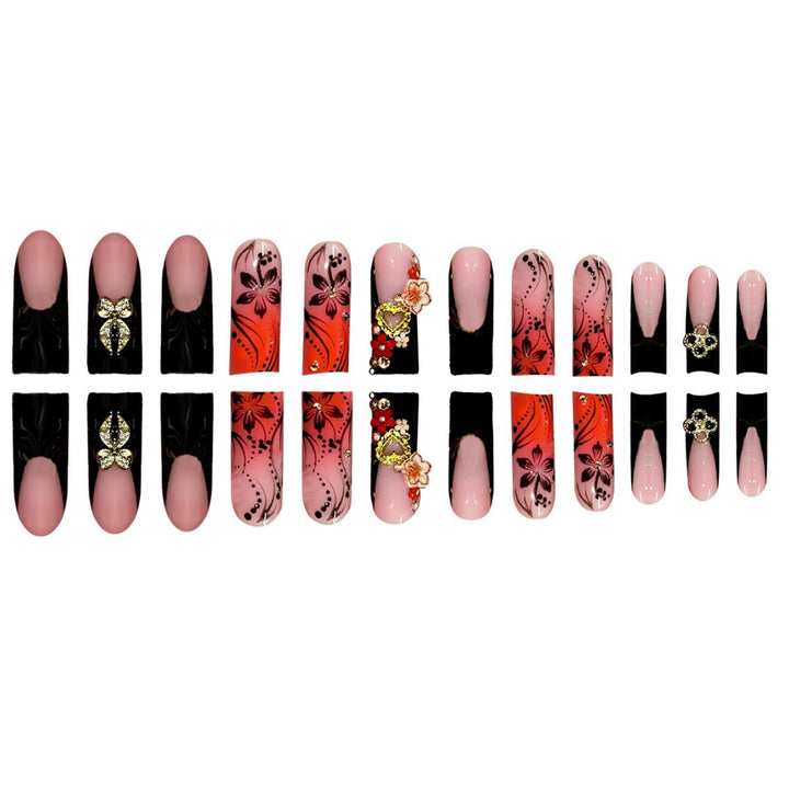 Artistic Long Stiletto Press-On Nails Kalsten