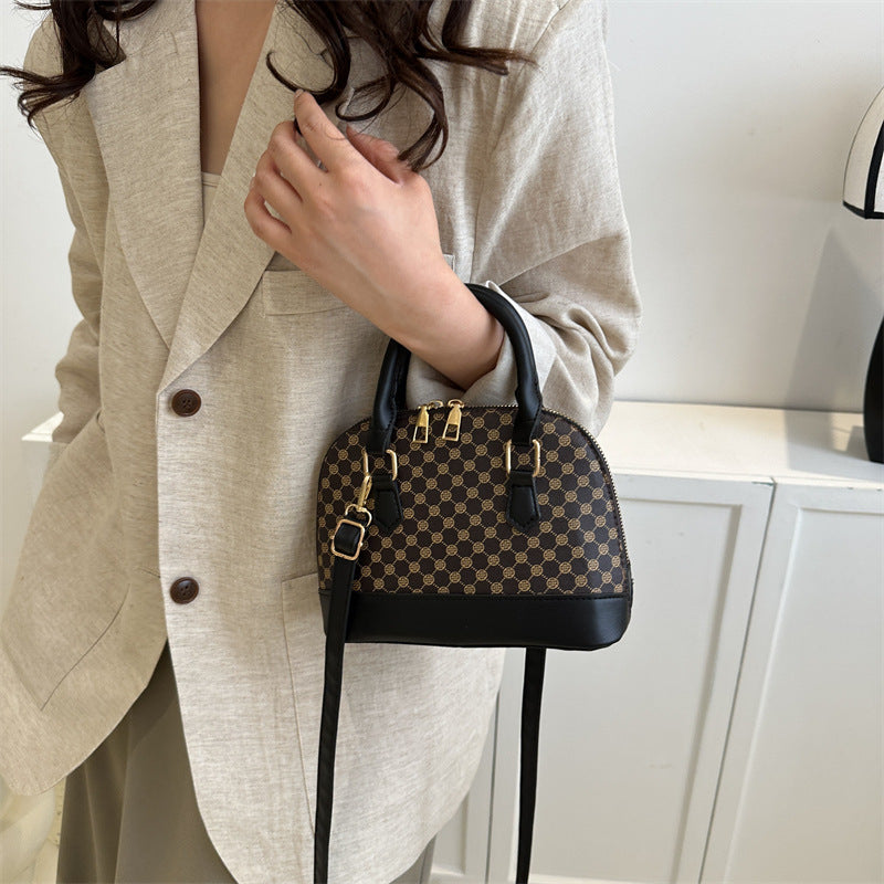 Elegant Monogram Satchel Bag