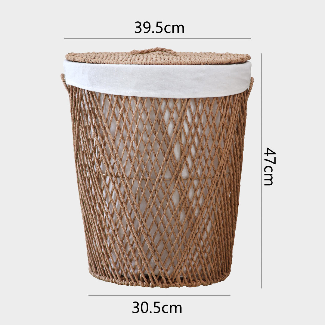 Decorative laundry basket with lid Kalsten