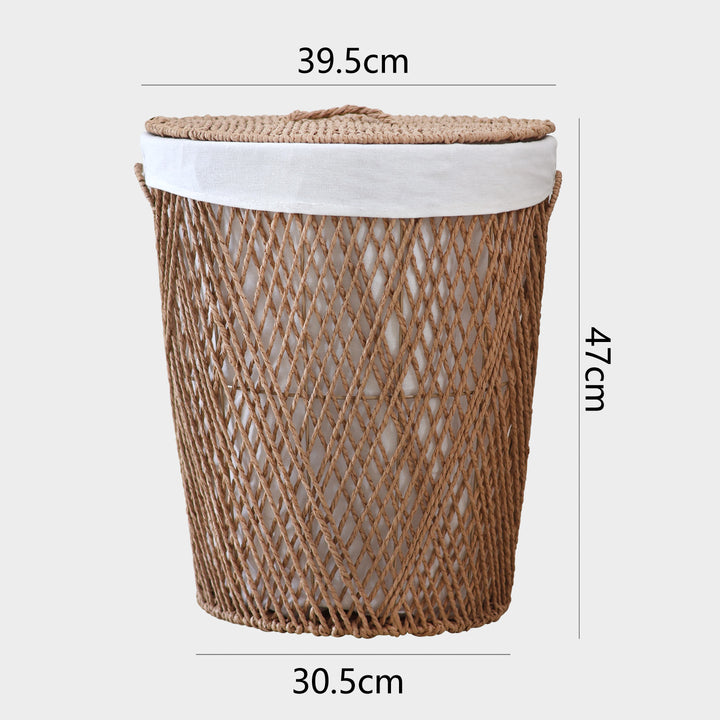 Decorative laundry basket with lid Kalsten