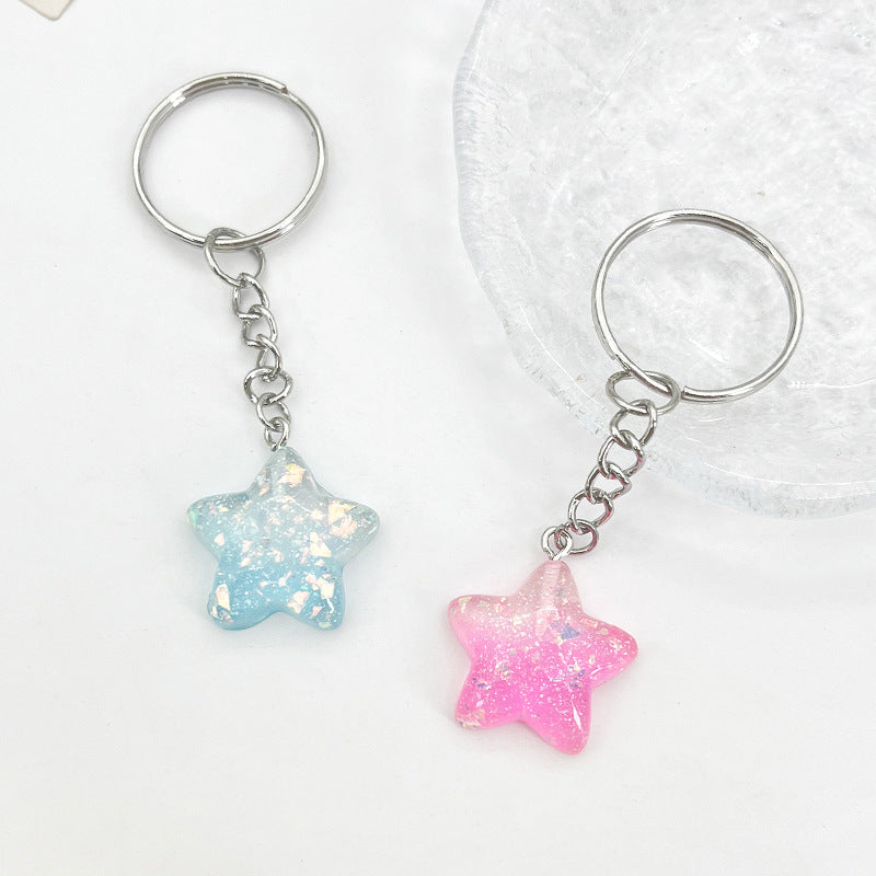Star-Shaped Acrylic Keychain Kalsten