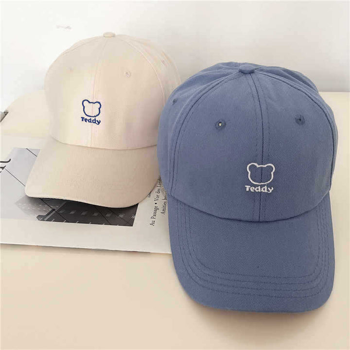 Women's Playful Teddy Bear Embroidered Baseball Cap Kalsten