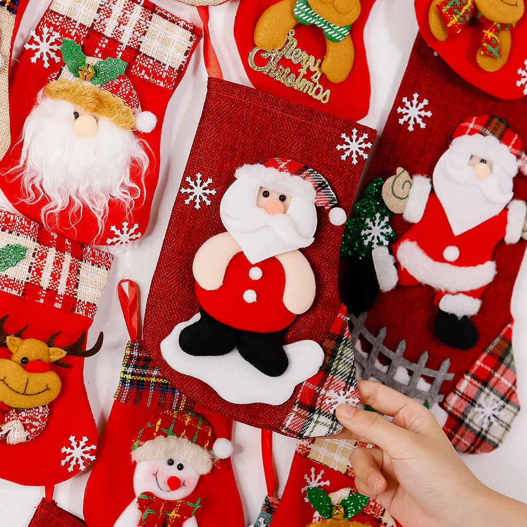 Festive Christmas stocking with reindeer motif Kalsten