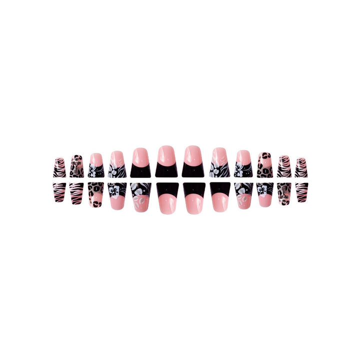 Artistic 3D Floral Press-On Nail Extensions Kalsten