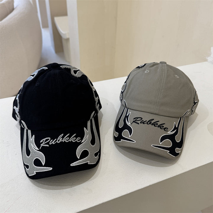 Men's Graphic Flame-Embroidered Baseball Cap Kalsten