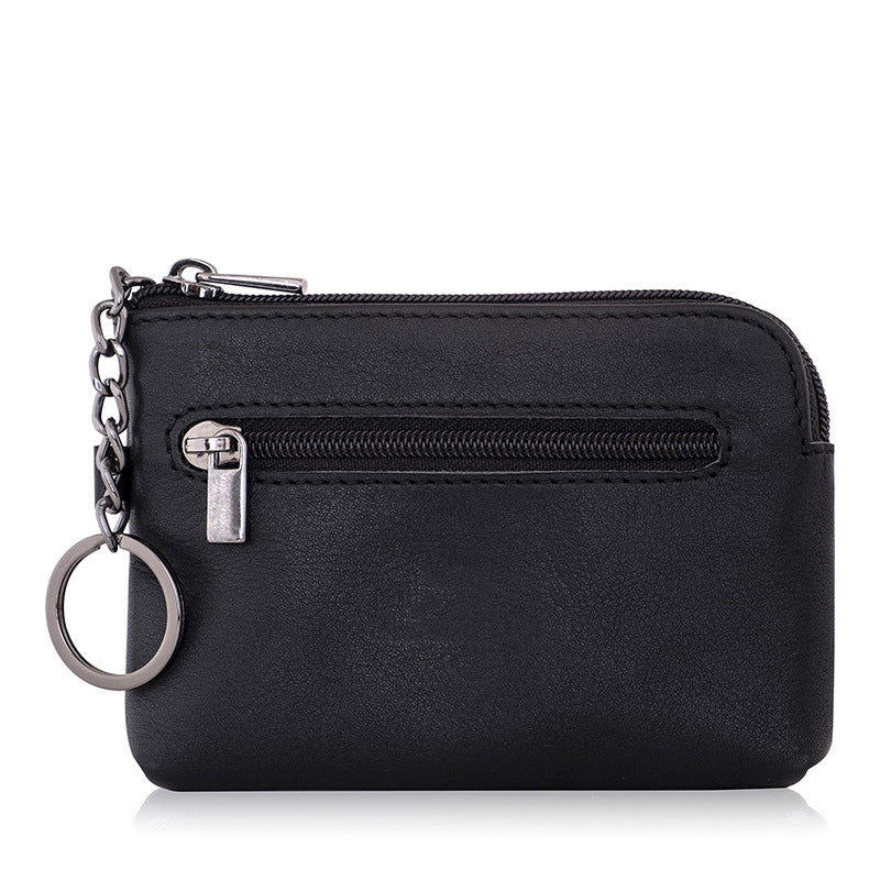 Compact Leather Zippered Cardholder Kalsten