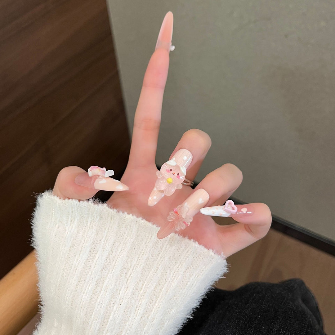 Whimsical 3D Character-Themed Press-On Nail Set Kalsten