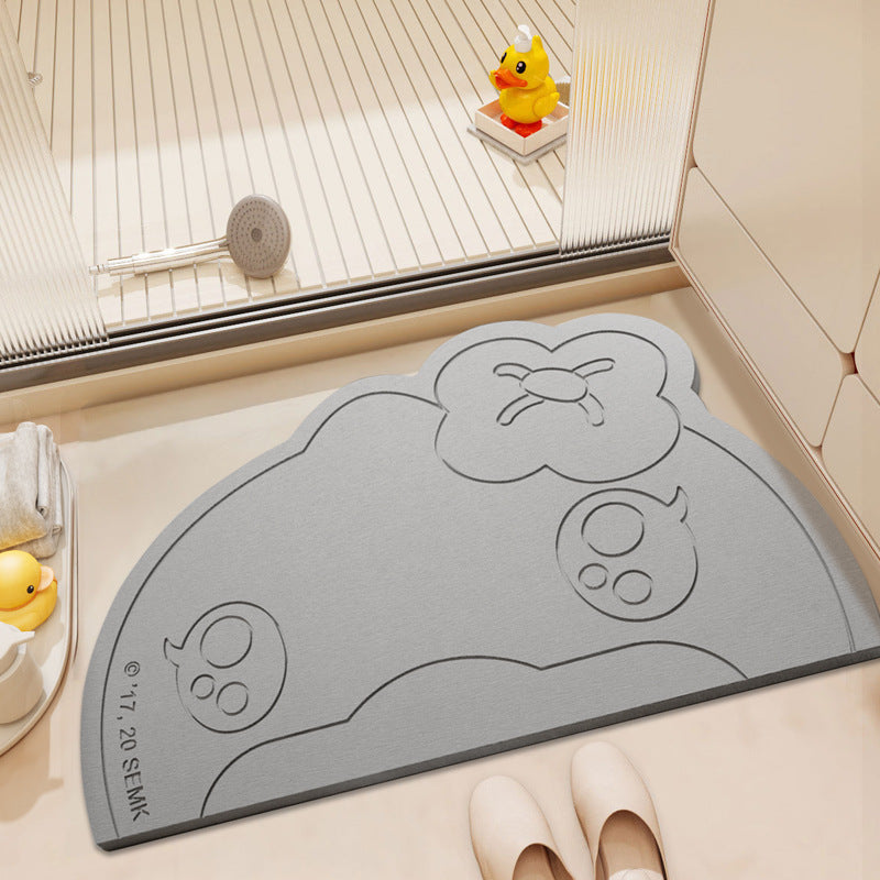 Playful Cartoon Bath Mat Kalsten