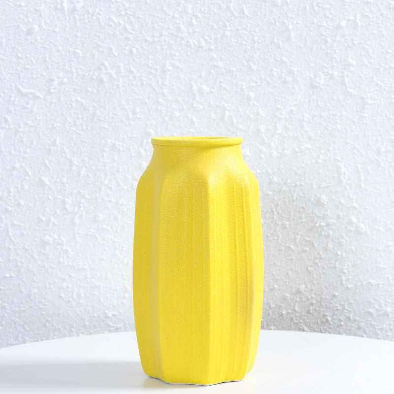 Textured Ceramic Floral Vase Kalsten