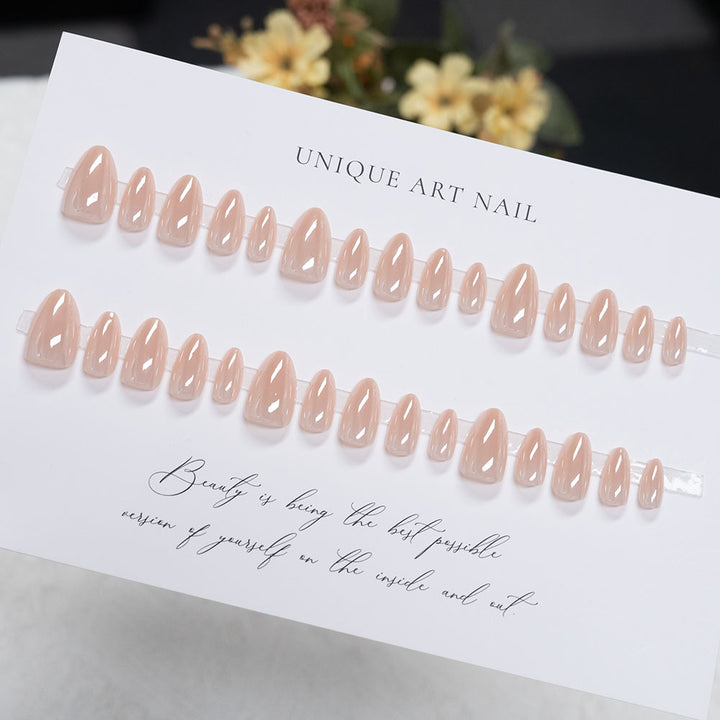 Elegant Almond-Shaped Press-On Nails