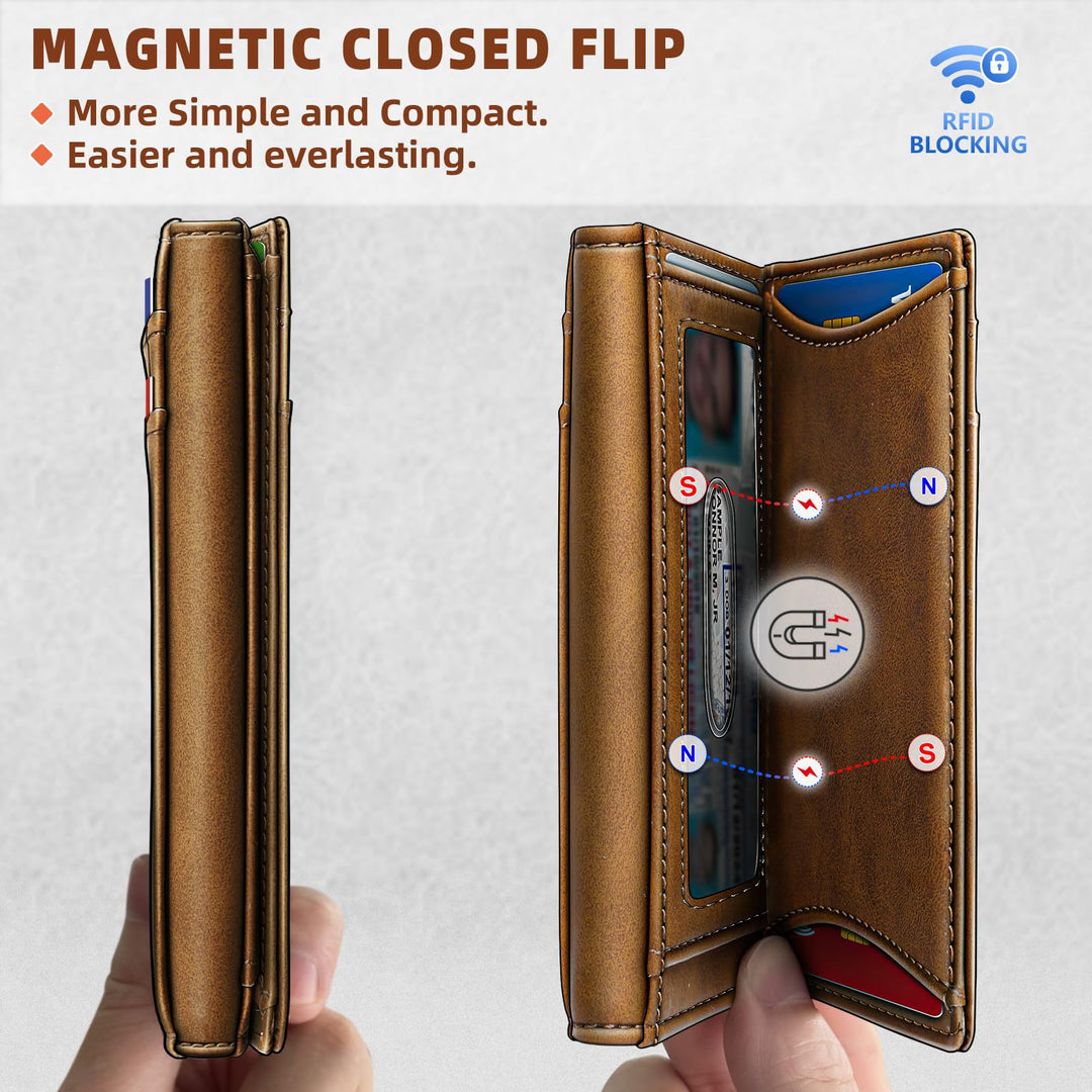 Stylish Slim Leather Cardholder Kalsten
