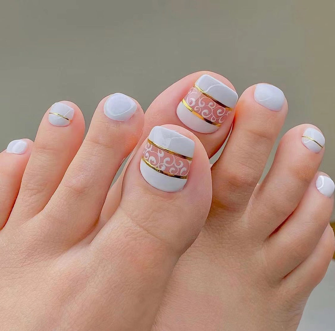 Artistic Toenail Design with Divine Butterfly Design Kalsten