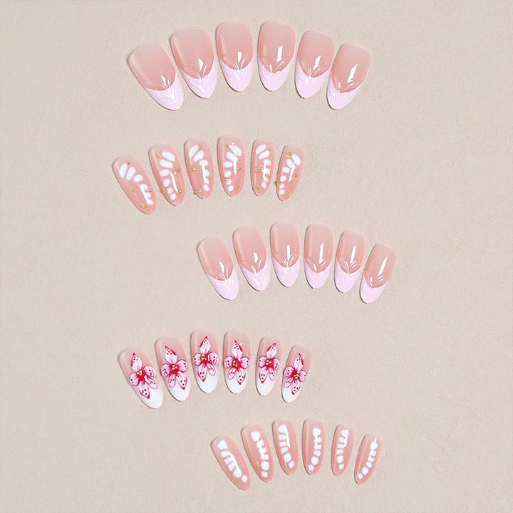 DIY Art Nail Set with Floral Accents Kalsten