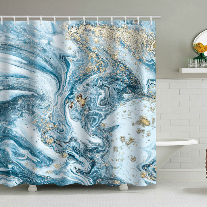 Artistic Marble Design Shower Curtain Kalsten